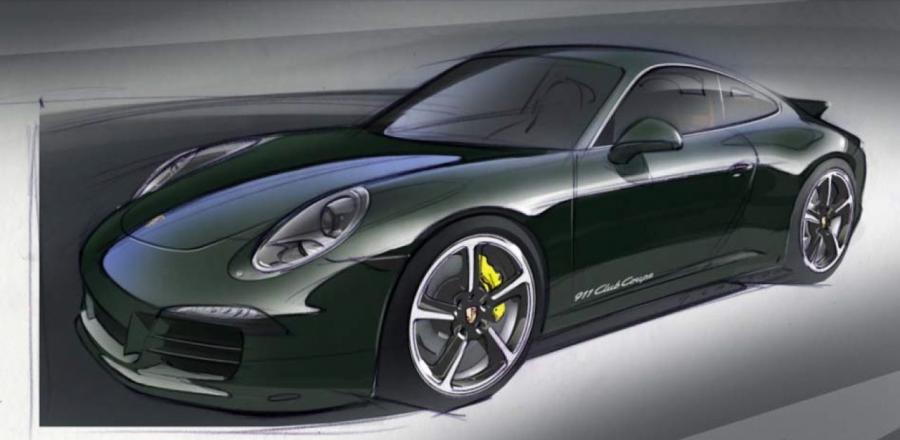 Эскиз Porsche 911 Club Coupe 2012 года  (фото 15 из 16)